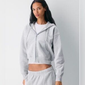 Aritzia Sweat fleece boyfriend fit cropped